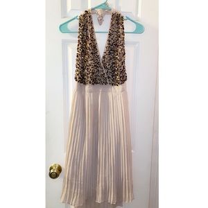 Rum pink and gold sequins dress